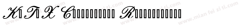 KaTeX Caligraphic Regular字体转换